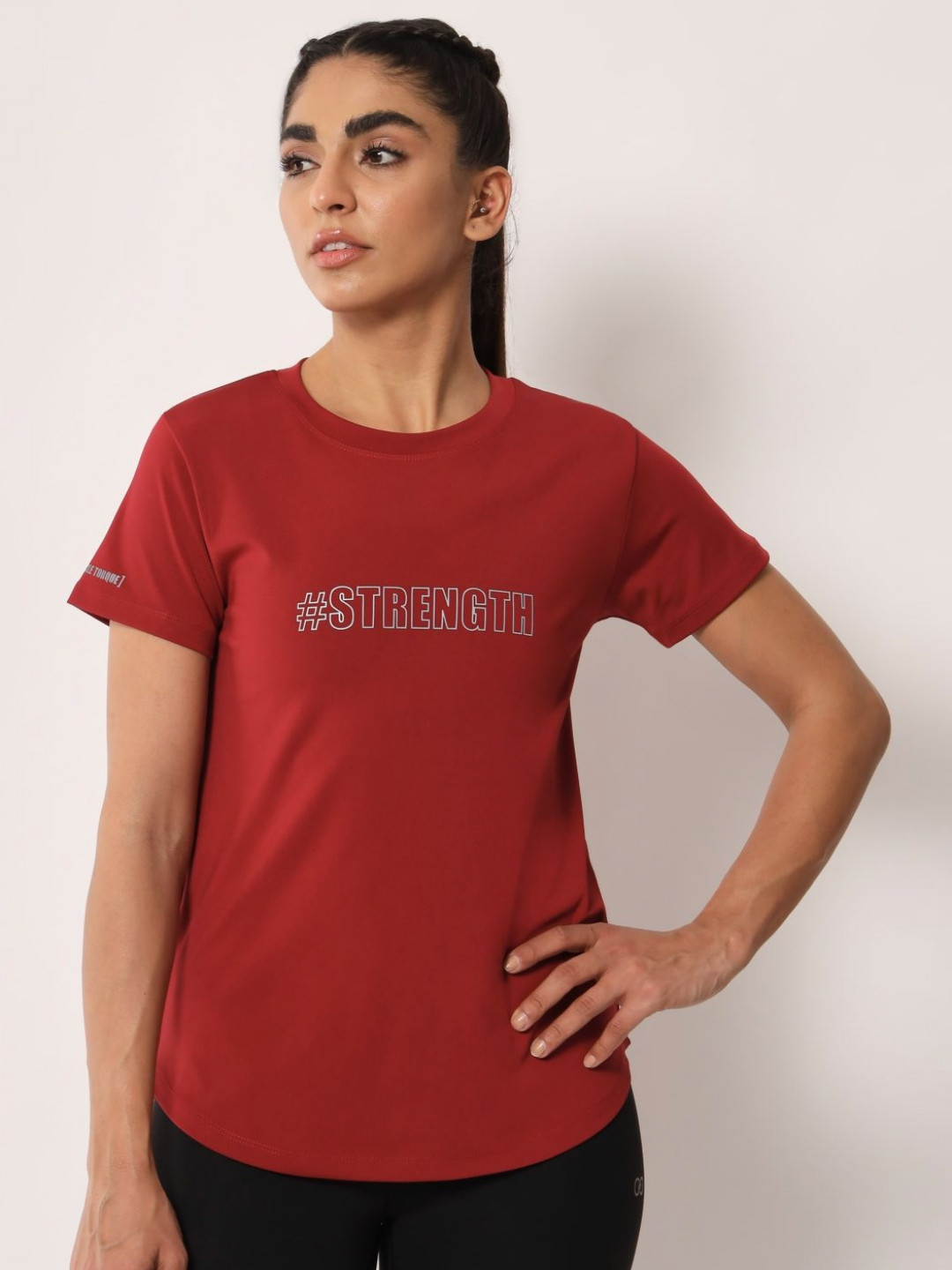 MUSCLE TORQUE Typography Printed Round Neck Short Sleeves T-shirt