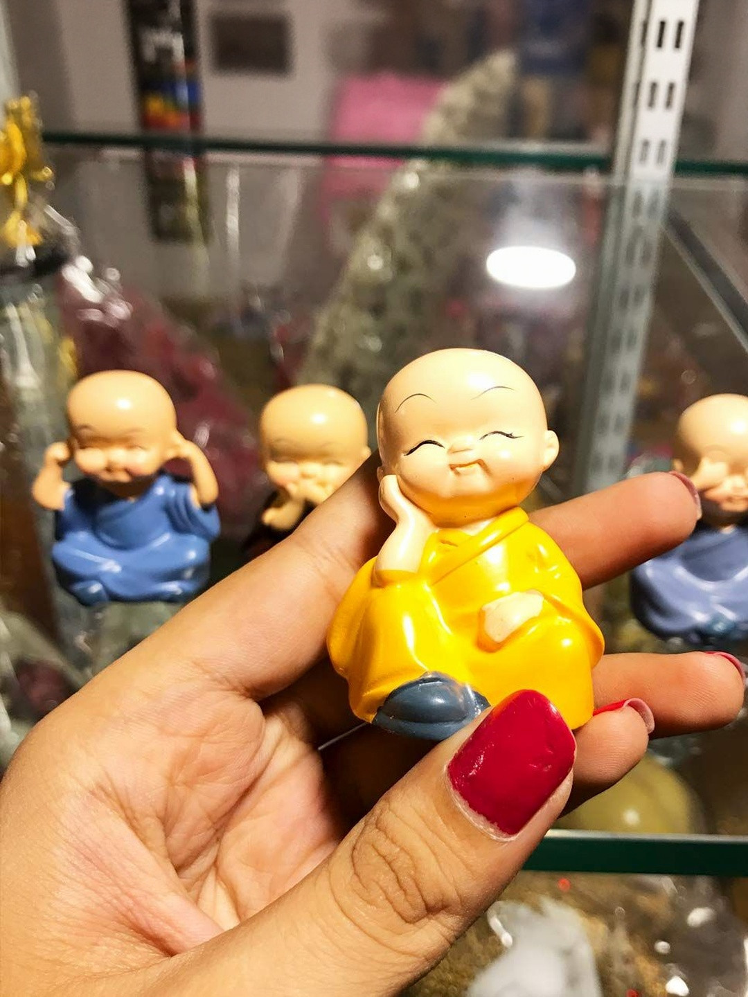 apka mart  Baby Monk Resin Showpiece