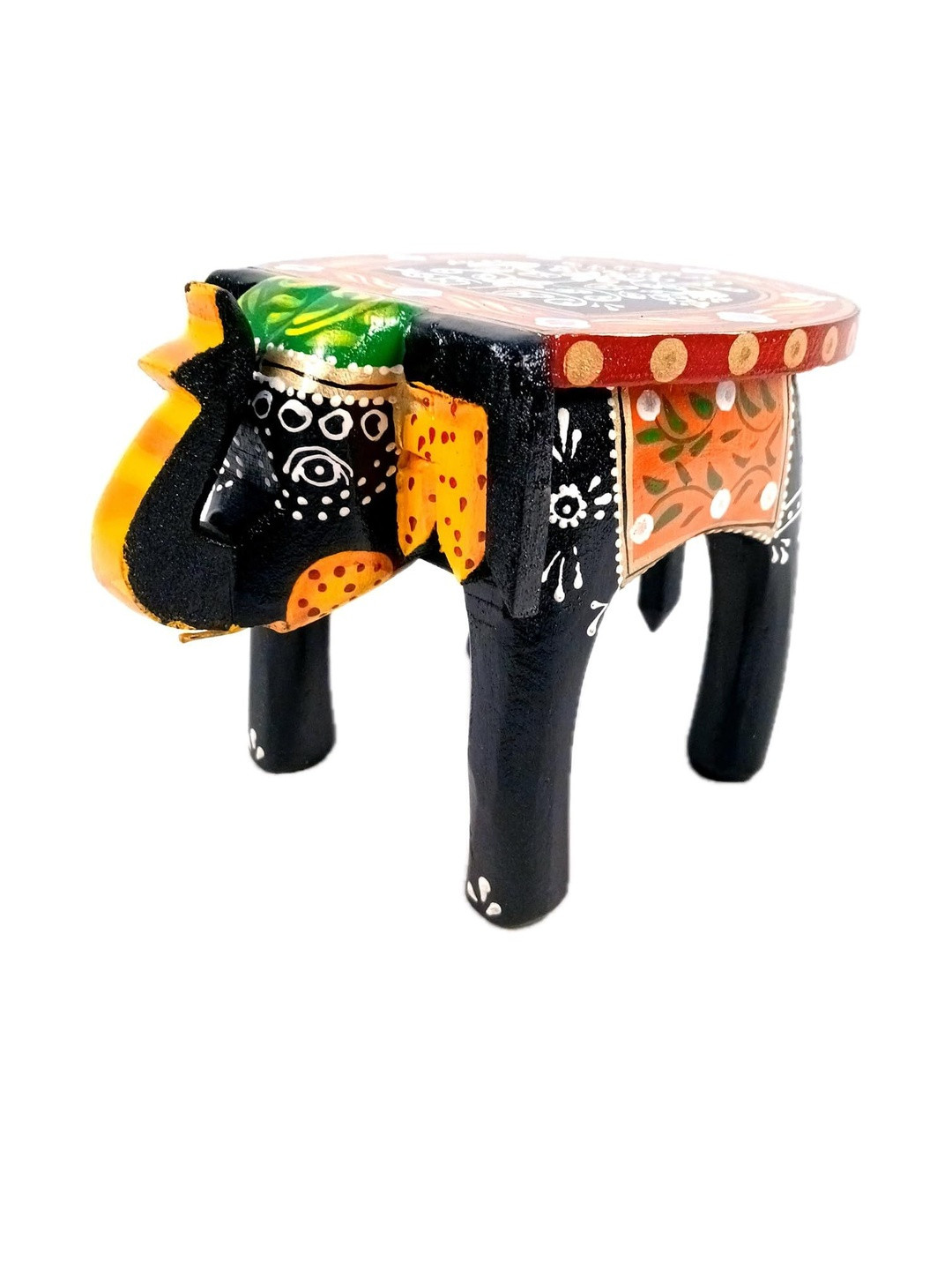 apka mart Black Figurine Elephant Table Showpiece
