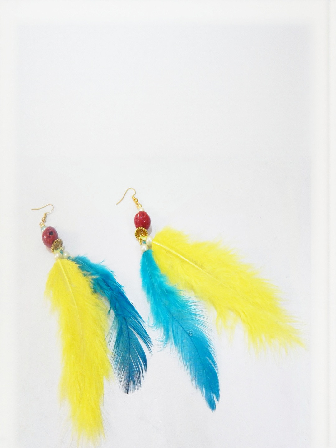 Jaya Vision Jewelry Feathers Drop Earrings