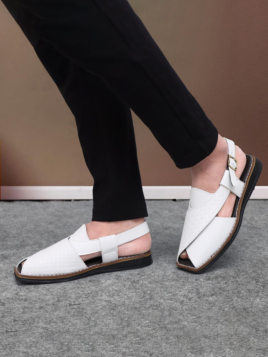 N N Creation Men Water Repellent Upper Shoe-Style Sandals