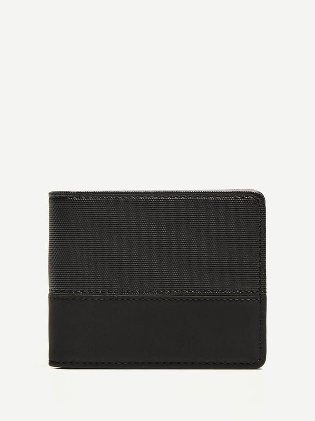 Bershka Men Textured Two Fold Wallet