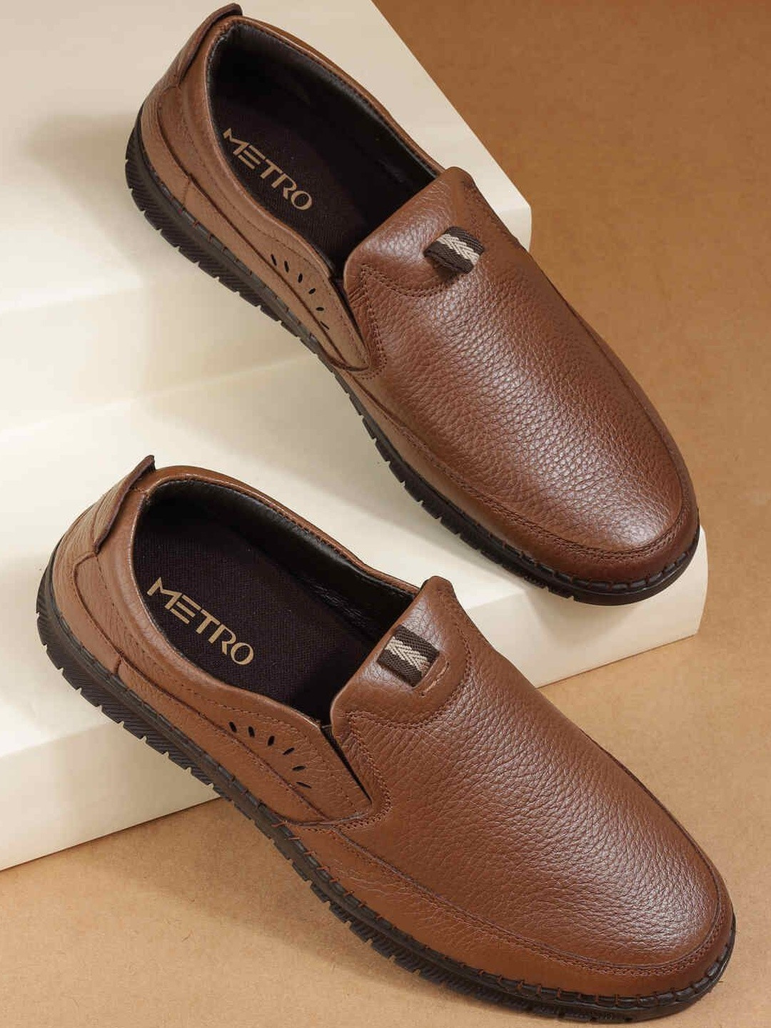 Metro Leather Slip-On Shoes