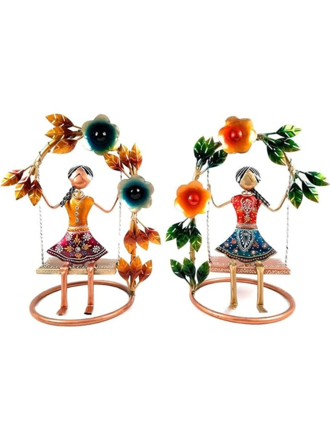 apka mart Multicoloured Doll On Jhula Showpiece