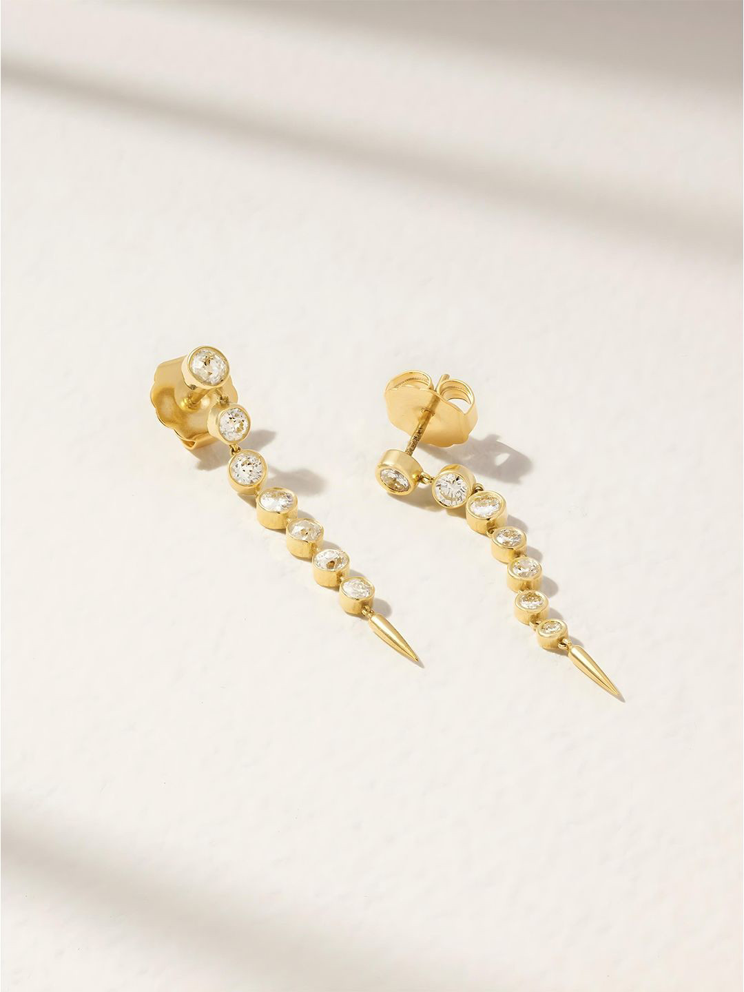 MINUTIAE 18KT Gold-Plated Circular Shaped Drop Earrings