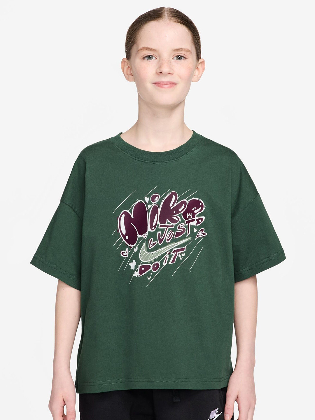 Nike Sportswear Older Kids Girl Cotton T-shirt
