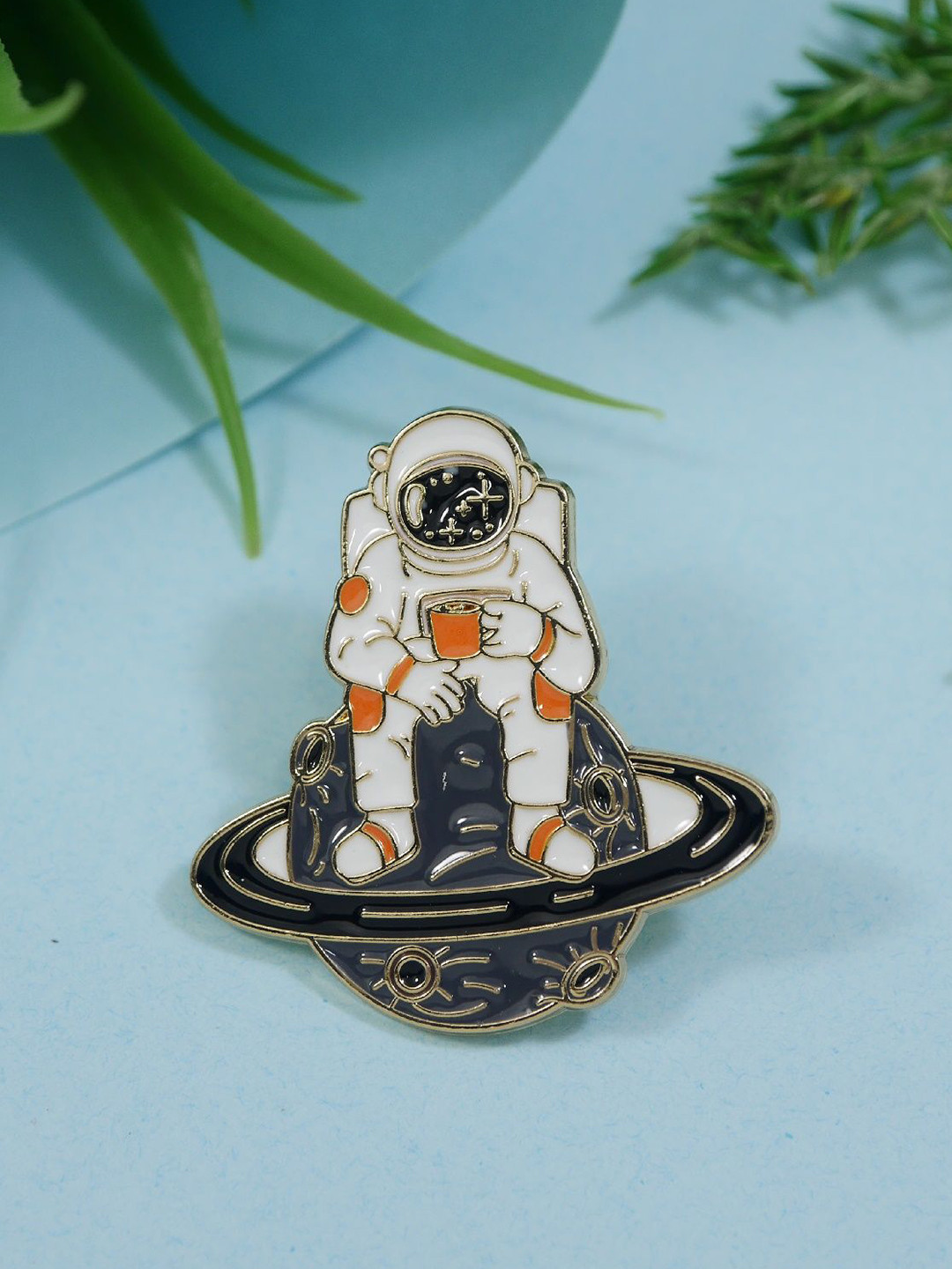 ADORN Unisex Astronaut Lapel Enamel Brooch