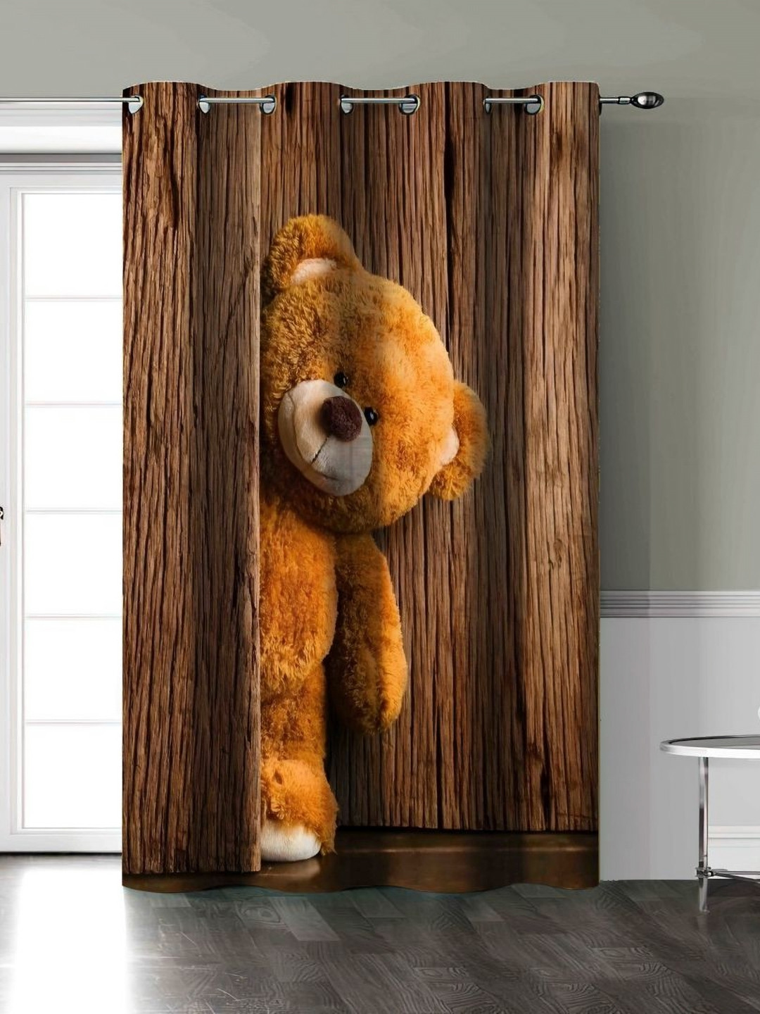 Aura Brown Quirky Door Curtain