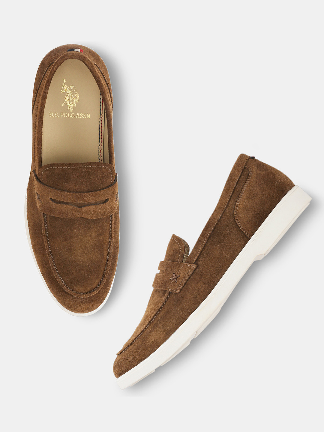 U.S. Polo Assn. Men Leather Slip-On Sneakers