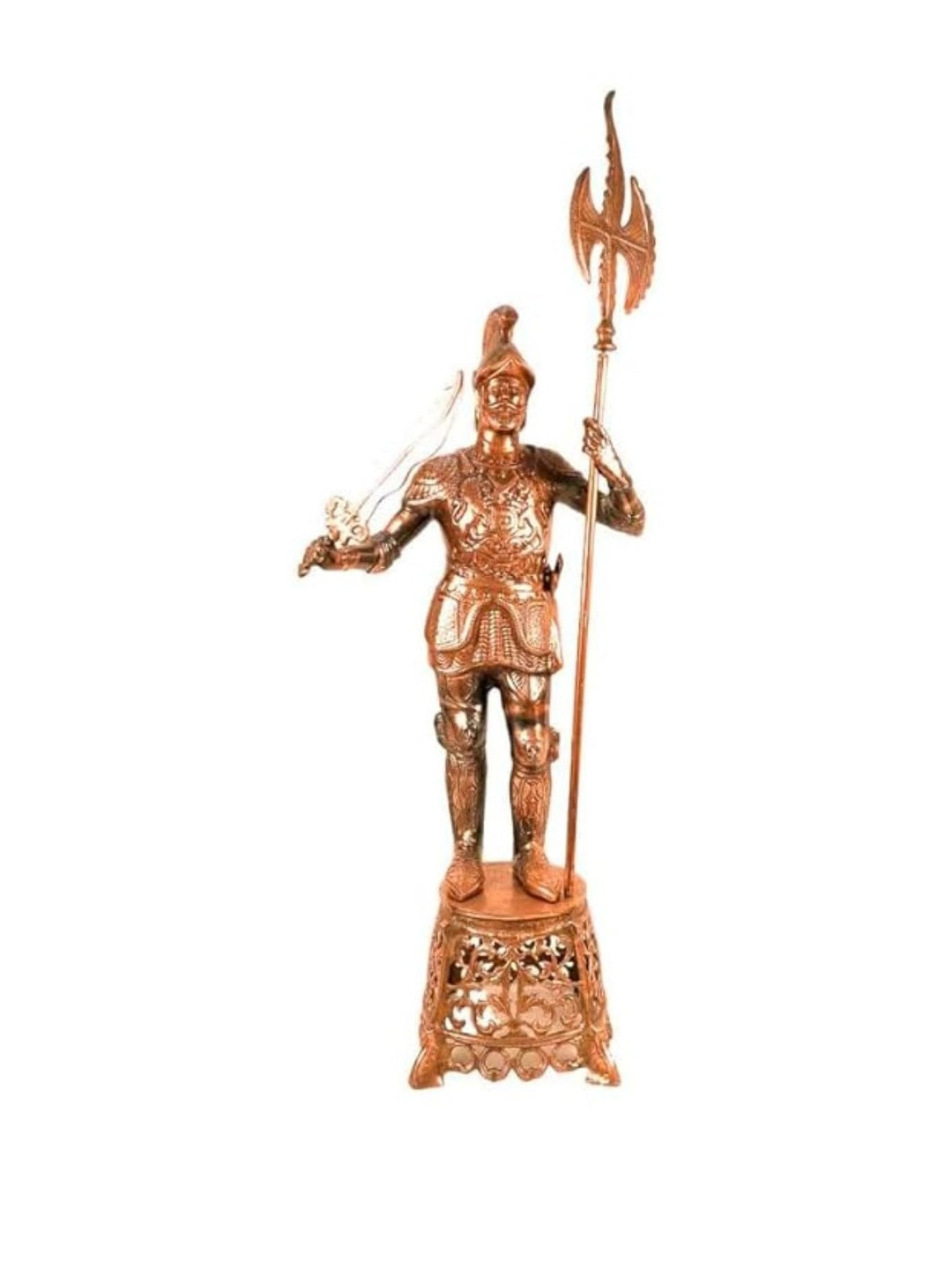 apka mart Bronze-Toned Soldier Statue Figurine Showpiece