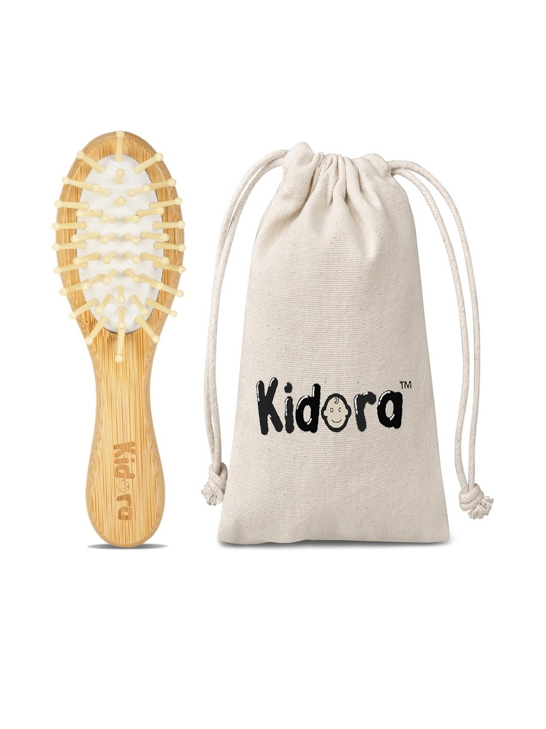 Kidora Oval Bamboo Brush