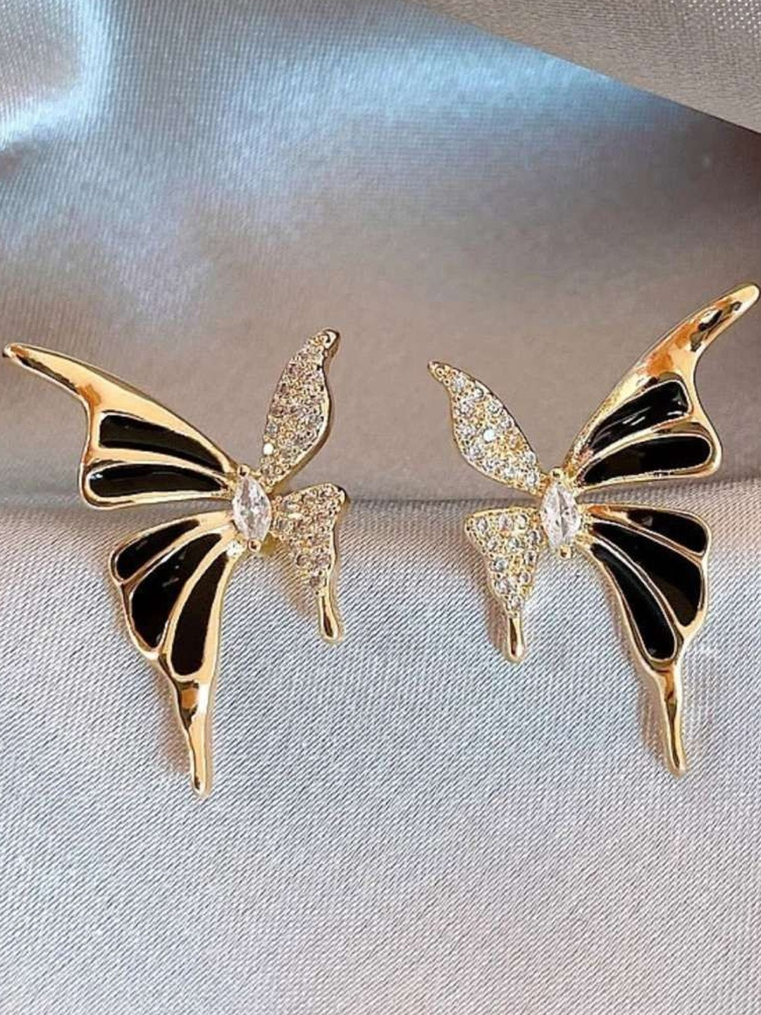 Jewelfy Gold-Plated Alloy  Earrings