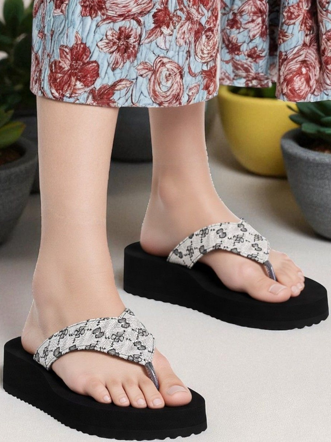 LOVEHUSH Wedge Ortho Super Soft Anti-Skid Heel Sandals