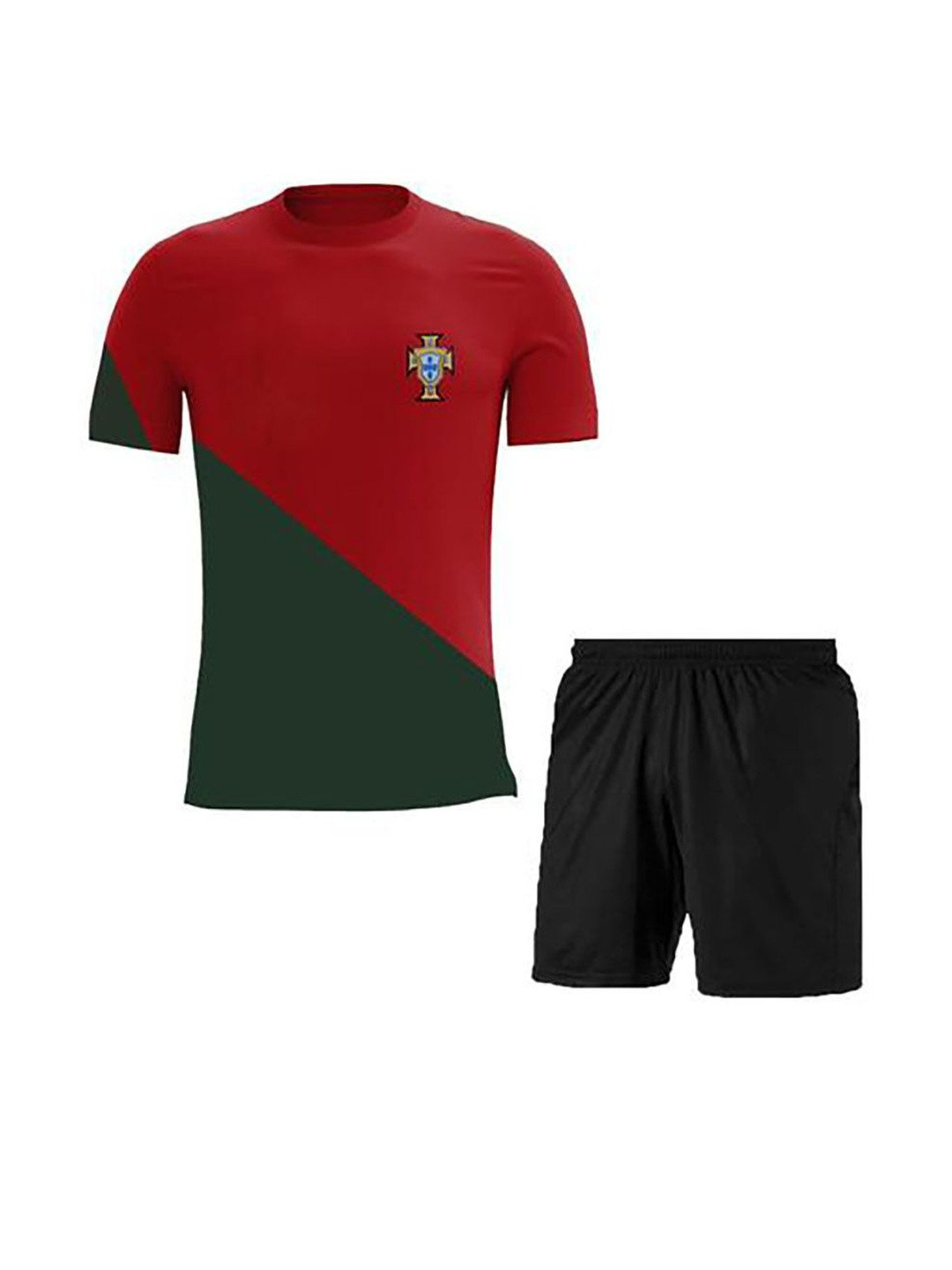 dostitch Boys Portugal Cristiano Ronaldo 7 Printed Home Football Jersey