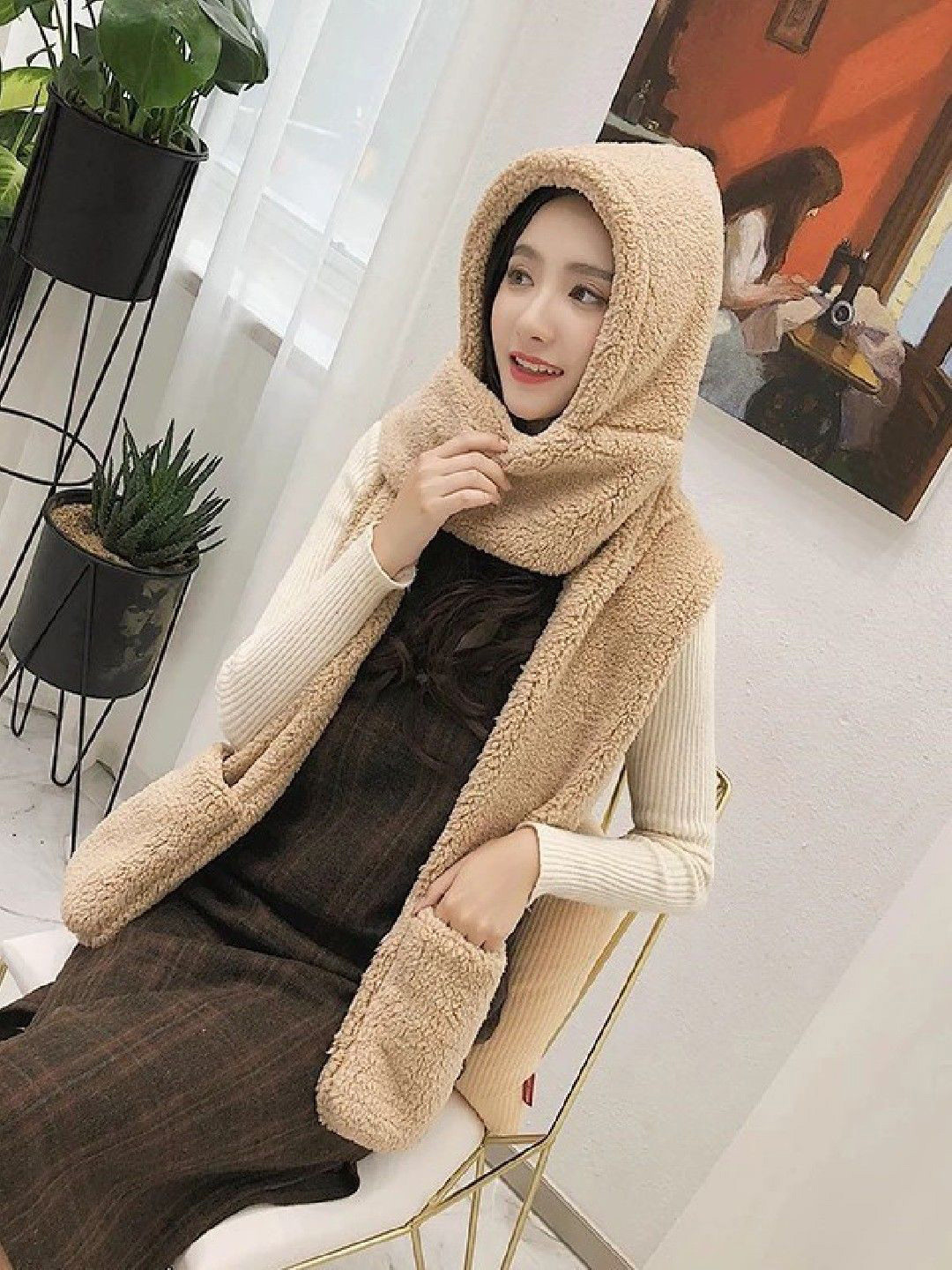 Poftik Women Woolen Winter Warm Cap