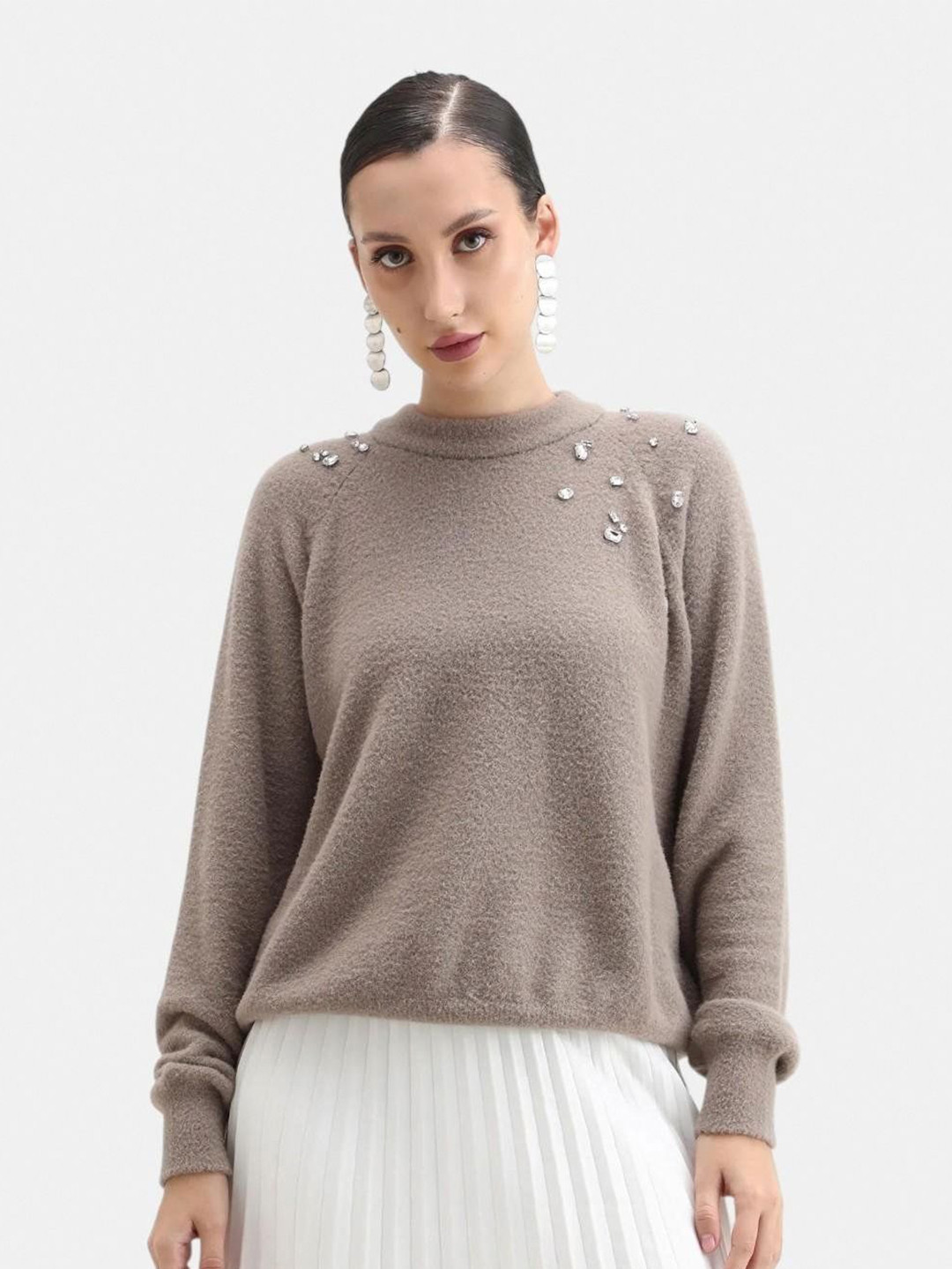 RAREISM JADE Women Round Neck Pullover