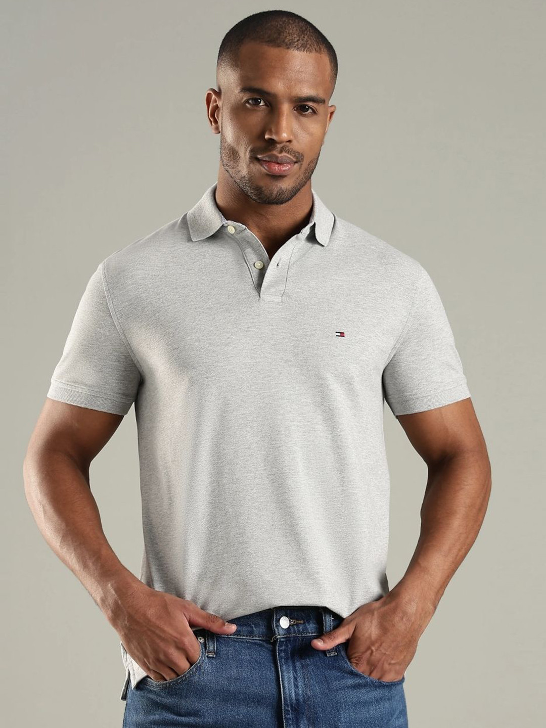 Tommy Hilfiger Brand Logo Polo Collar Regular Sleeves Regular Fit T-shirt