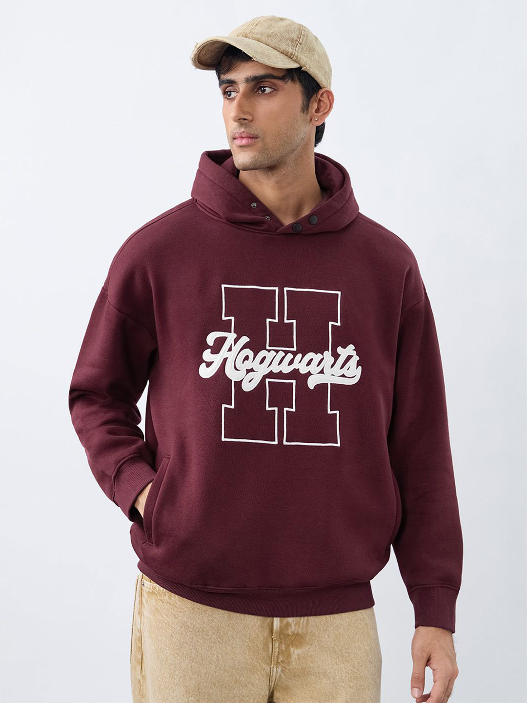 The Souled Store Harry Potter: School Of Magic Men Hooded Pullover