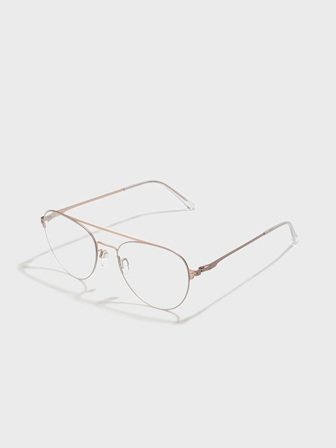 SAM & MARSHALL Unisex Half Rim Computer Glass 400% UV Protection Metal Aviator Frames