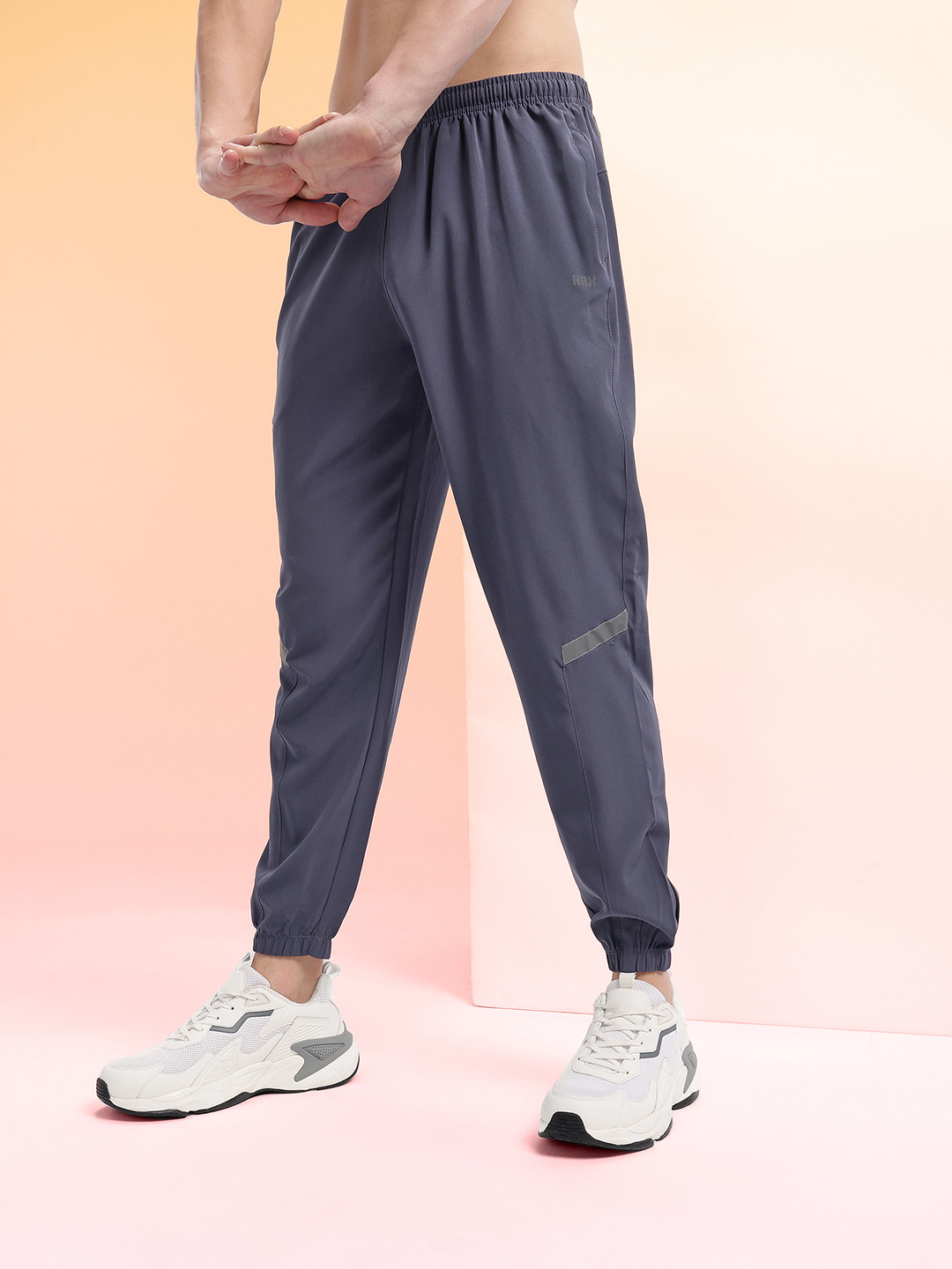 HRX by Hrithik Roshan Men Rapid-Dry Relaxed Fit Training Joggers with Reflective Elements