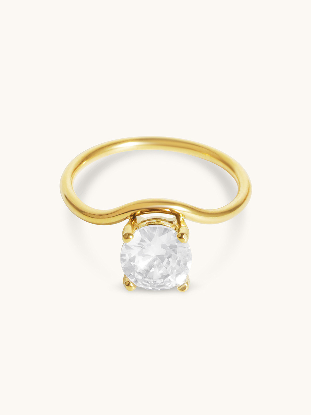 Elinor Jewels  Women Tokyo 18K Gold Plated Anti-Tarnish & Waterproof Ring