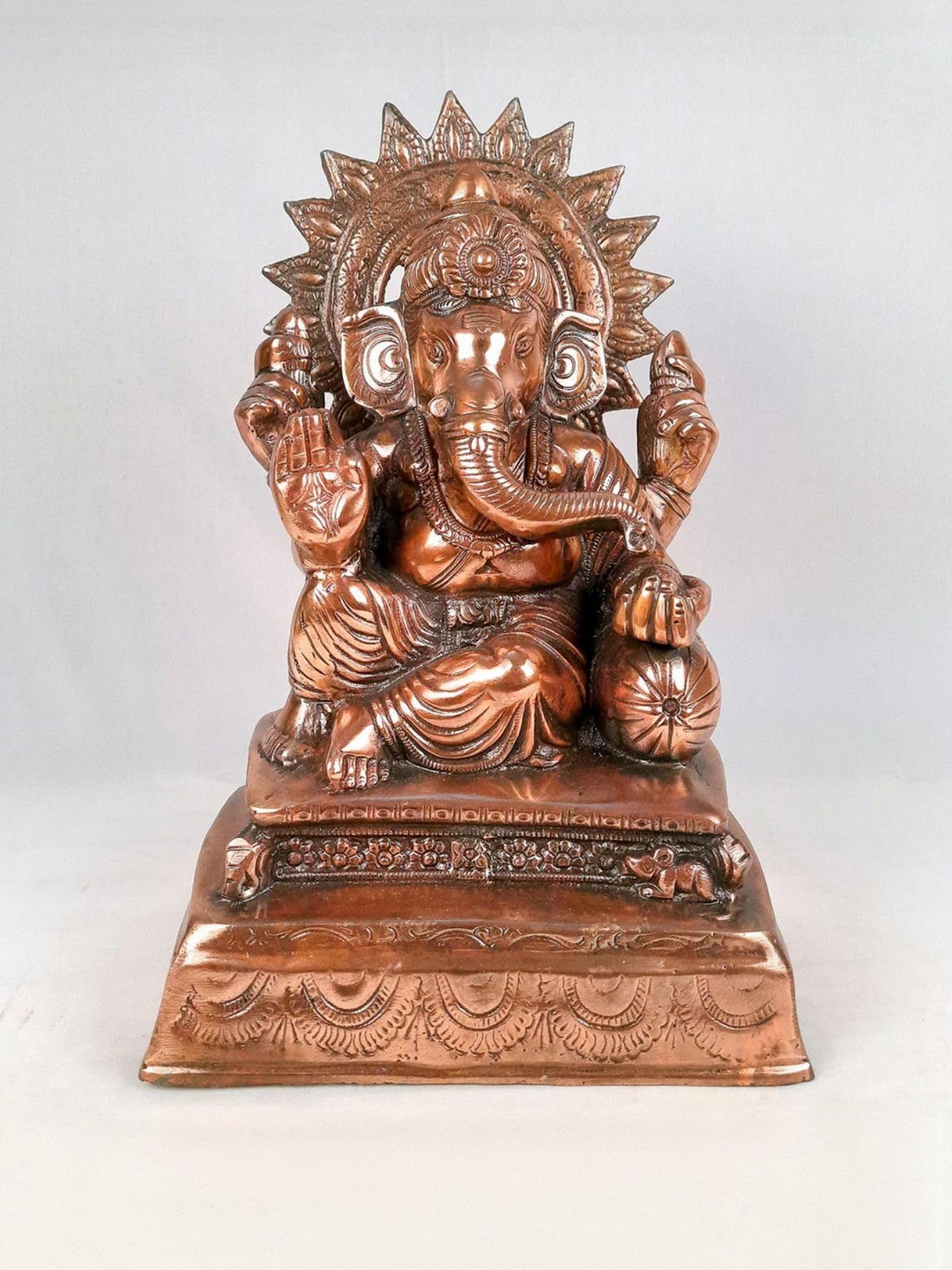 apka mart Metal Bronze-Toned Religious Idol Showpiece