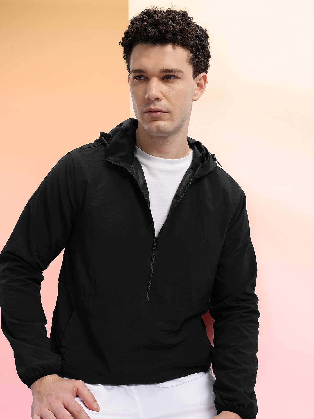 HRX by Hrithik Roshan Outdoor Half-Zippered Sporty Jacket