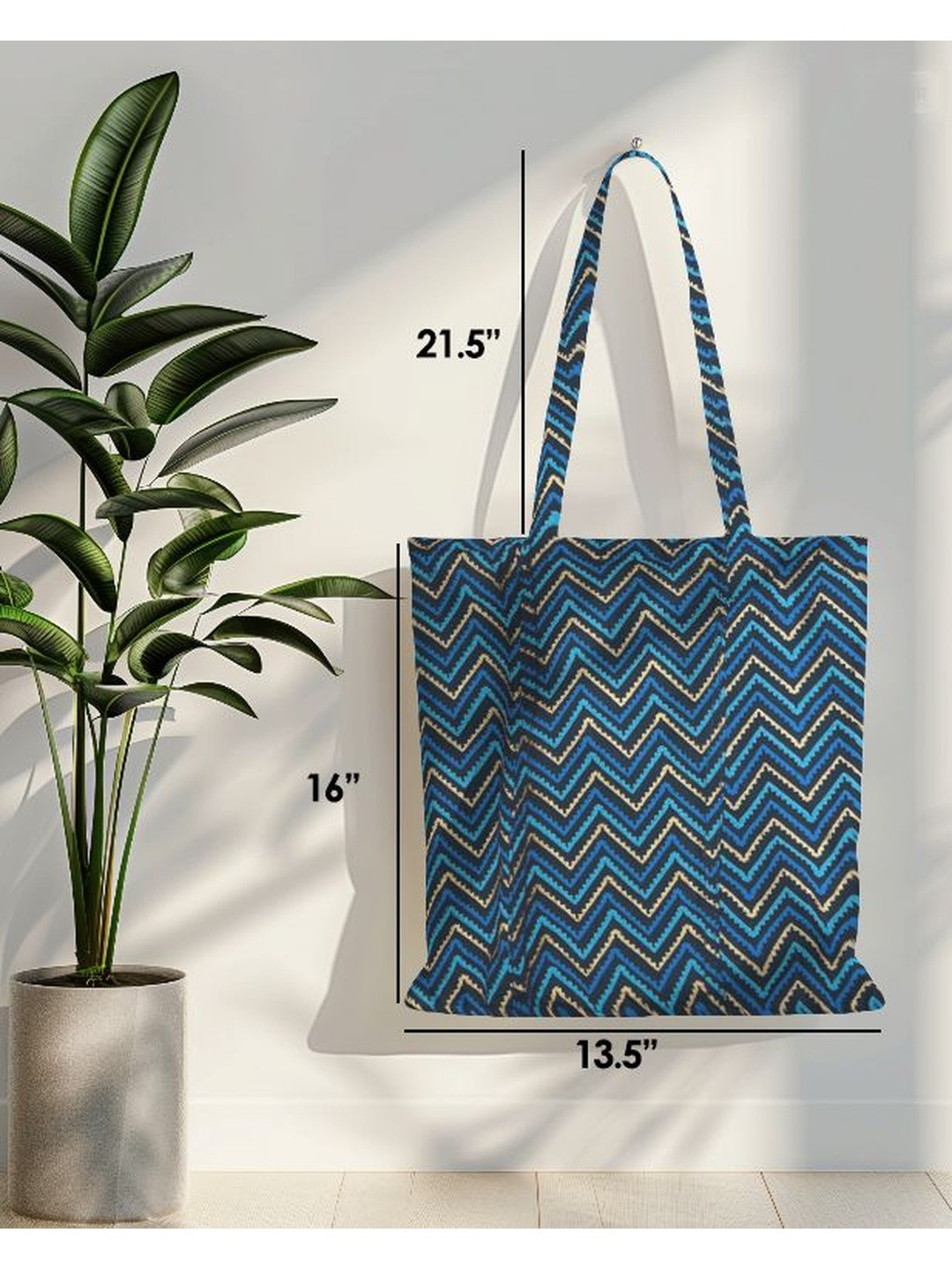YASH GALLERY Women Chevron Printed Rayon Handbag