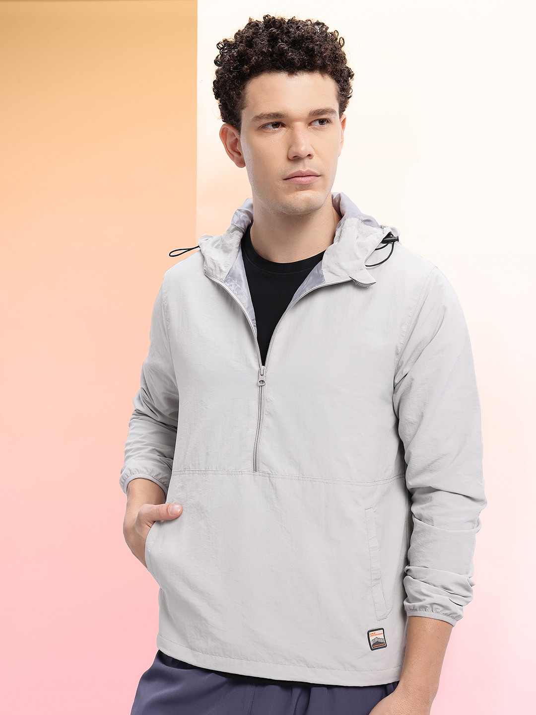 HRX by Hrithik Roshan Outdoor Half-Zippered Sporty Jacket