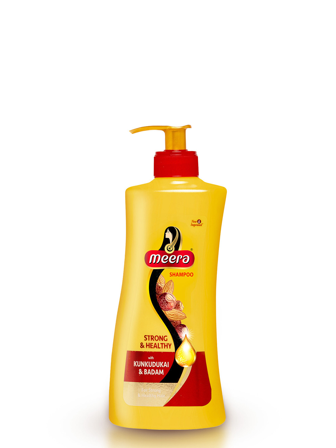 Meera GOODNESS OF TRADITION Strong & Healthy Shampoo with Kunkudukai and Badam 650ml