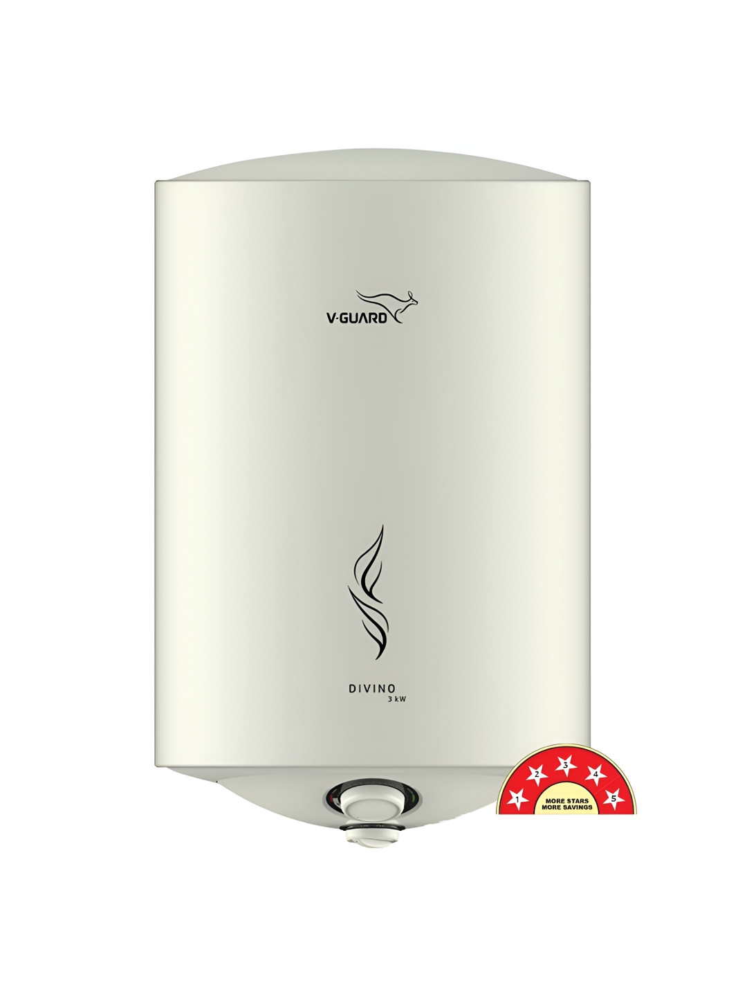 V-Guard White 2000W Storage Water Heater-15 L