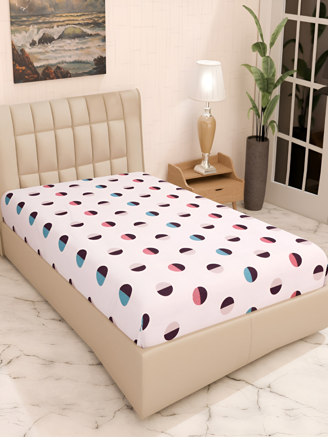 Innovative Edge Kids White & Black Cotton Water Resistant Mattress Protector