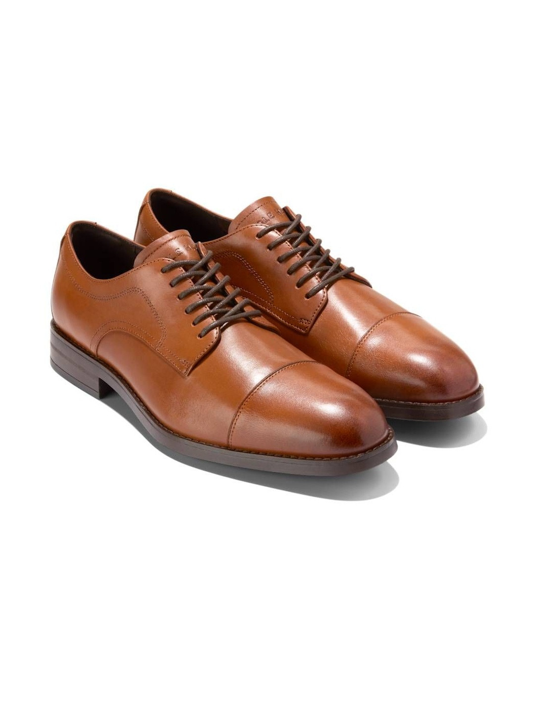 Cole Haan HARMON GRAND Men Round Toe Lace Ups Leather Oxfords
