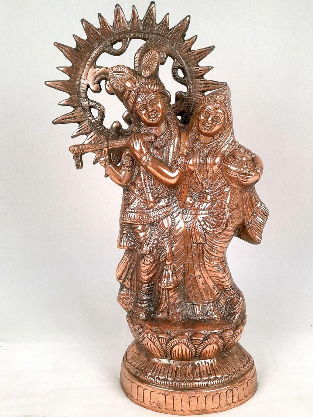 apka mart Bronze-Toned Lord Krishna Murti Showpiece