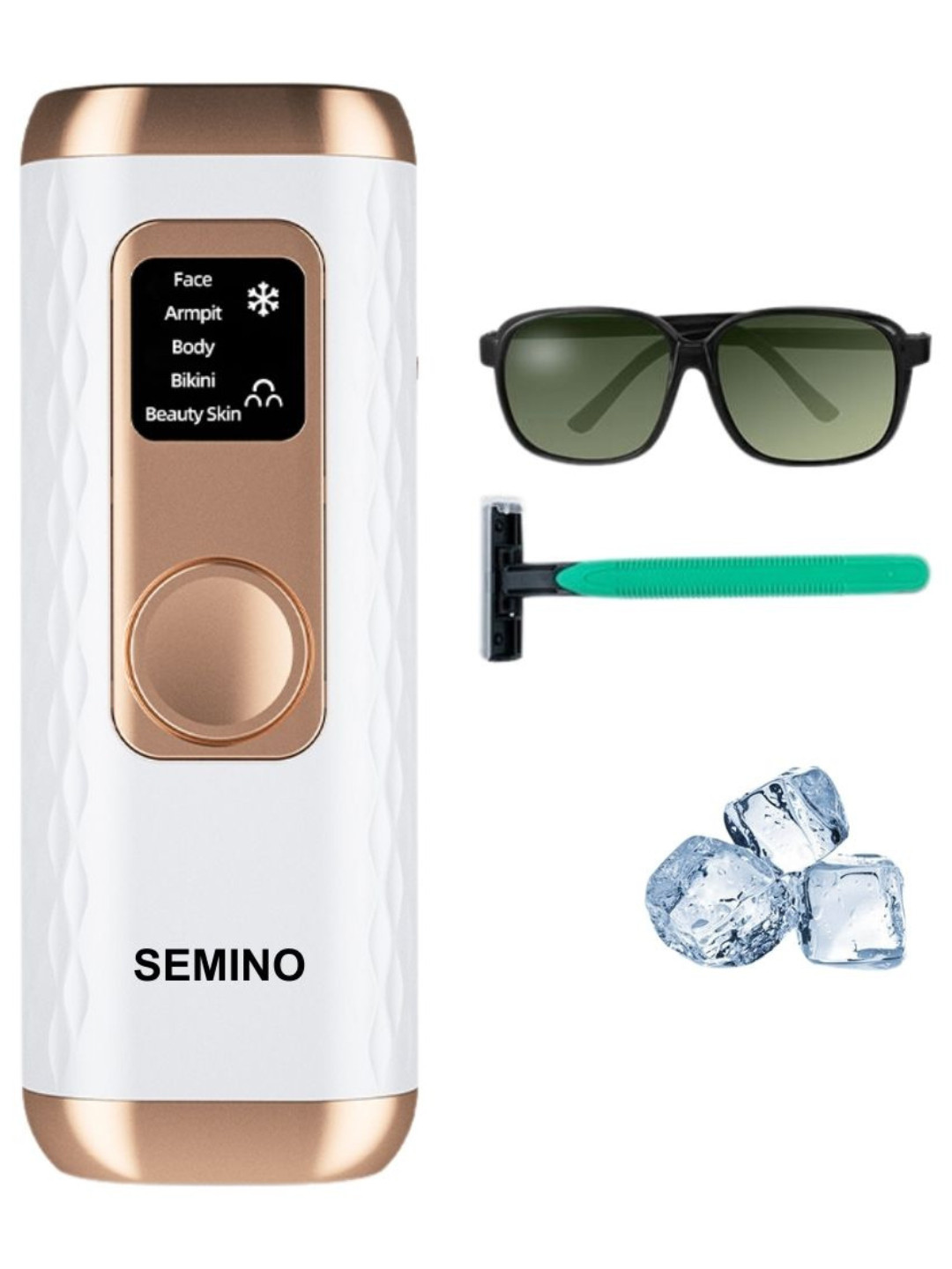 semino Hazel IPL Laser Hair Removal Device With Ice Cooling Advanced Technology