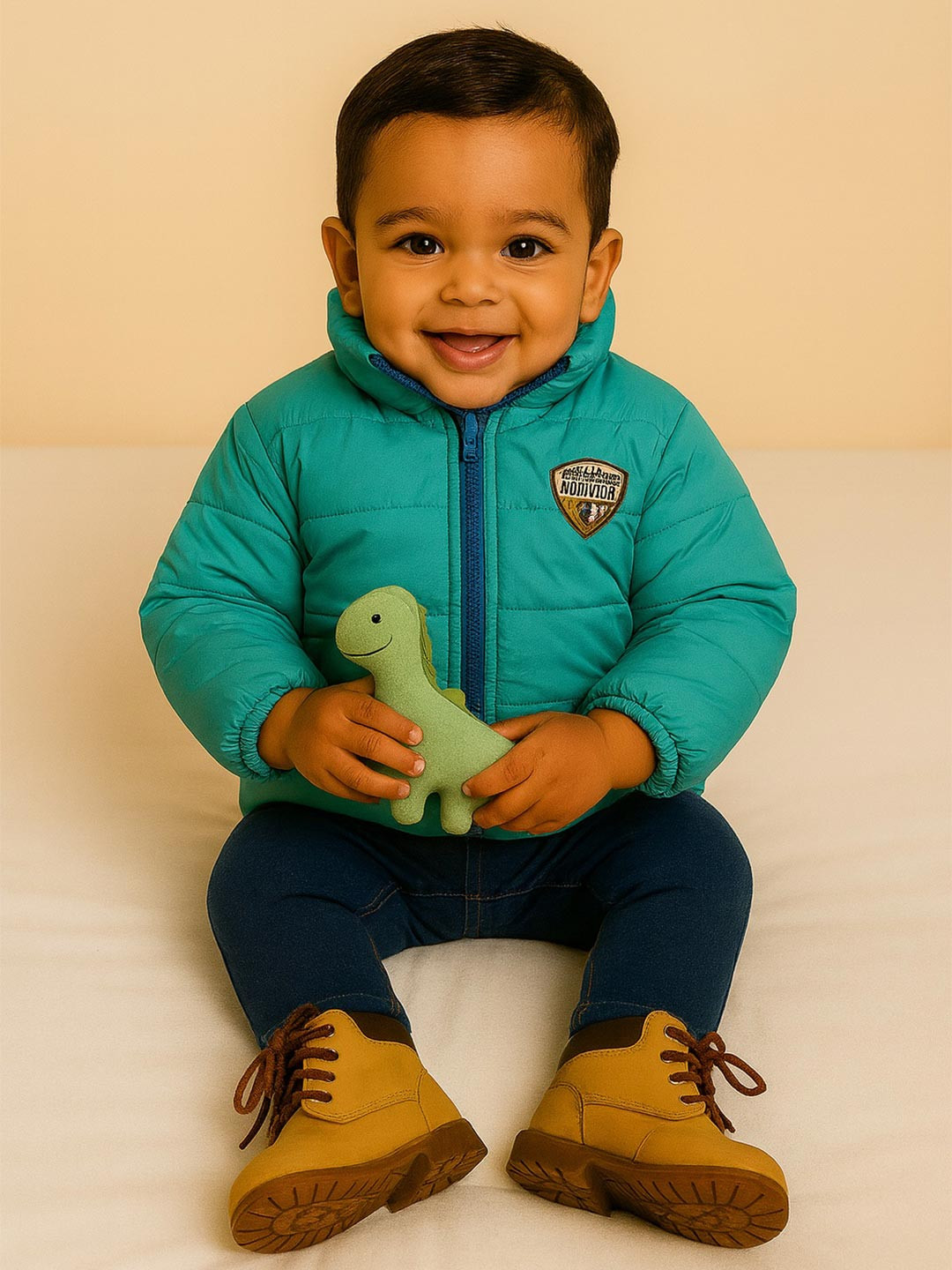 MeeMee Boys Mock Collar Windcheater Reversible Padded Jacket