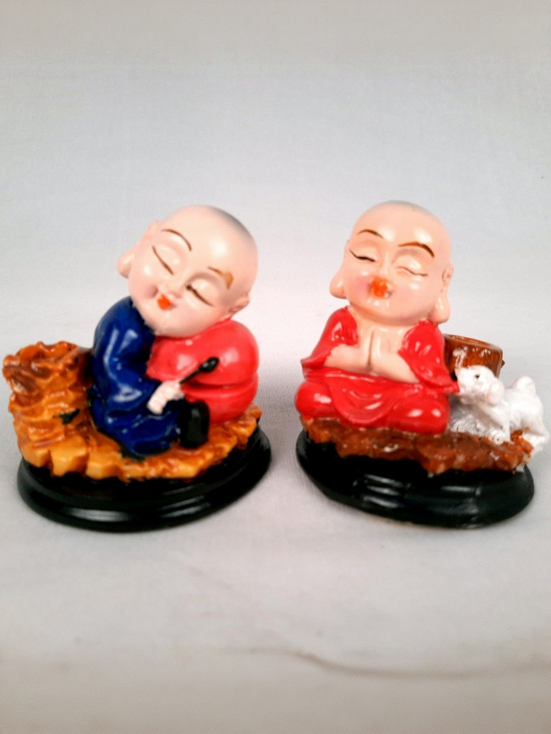 apka mart Set of 2 Handicraft Little Baby Monk Showpiece