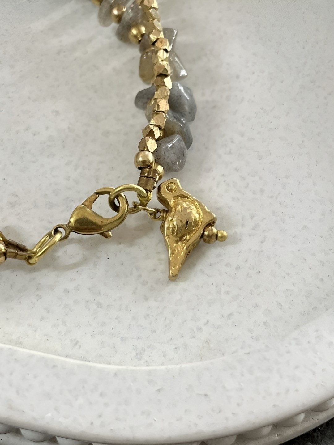 Studio Anviksha Labradorite Stones Studded Charm Bracelet