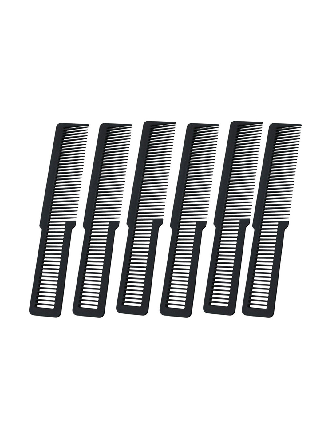 Adhvik Set Of 6 Carbon Fiber Antistatic Barber Comb