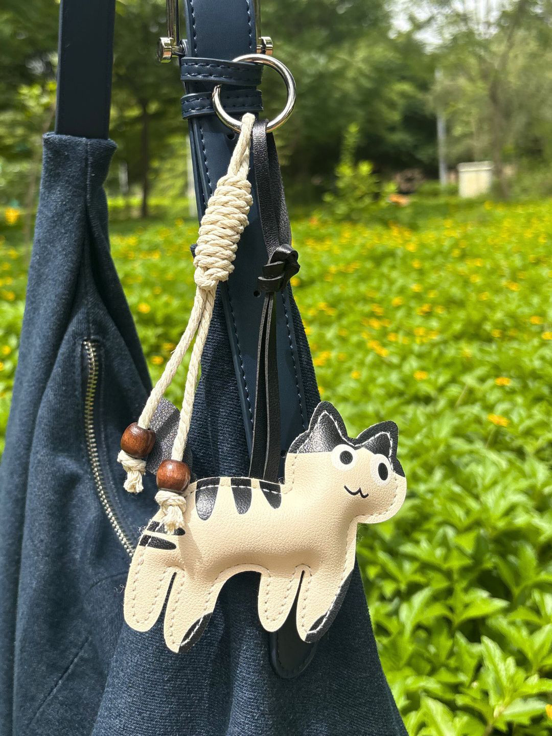 EcoRight Whiskers Leather Bag Charm