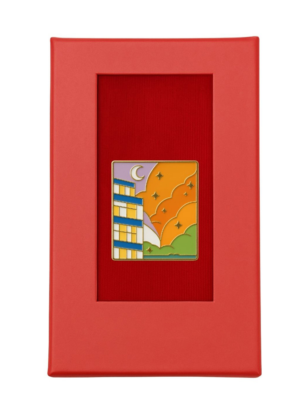 Leonardi Unisex Skyline Sunset Minimal Brooch