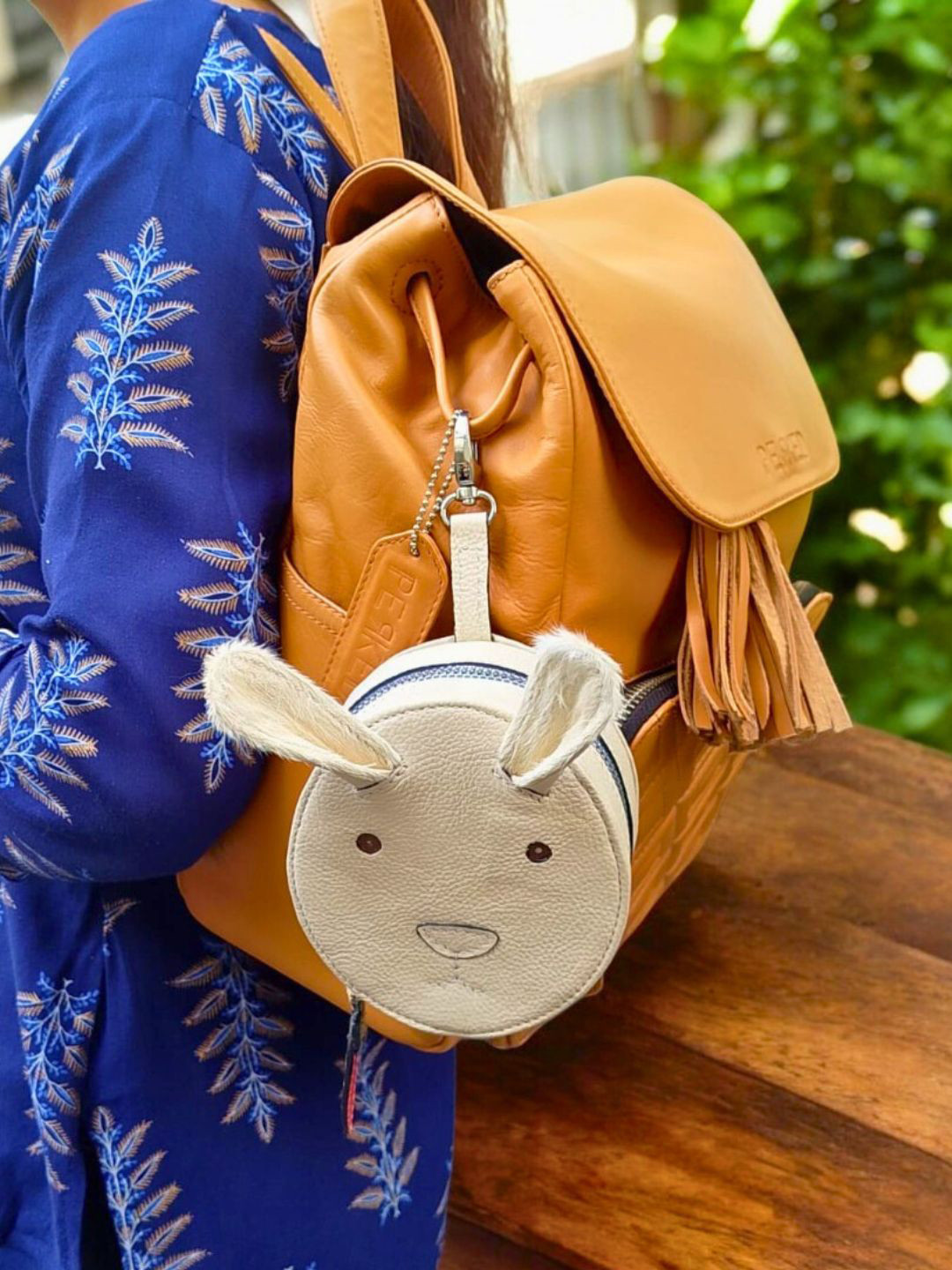 PERKED Genuine Leather Rabbit Design Key Chain