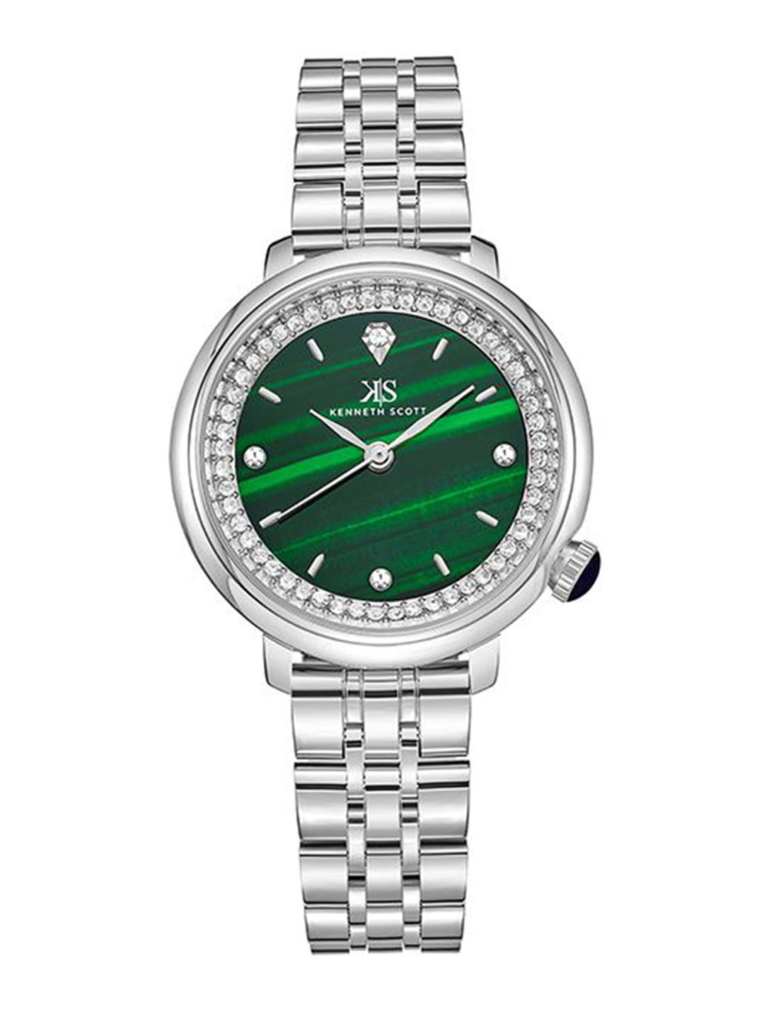 KENNETH SCOTT Women Embellished Dial Analogue Watch K23518-SBSH