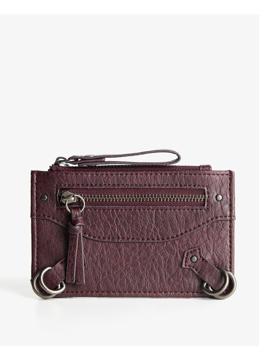 Bershka Distressed-Effect Card Holder