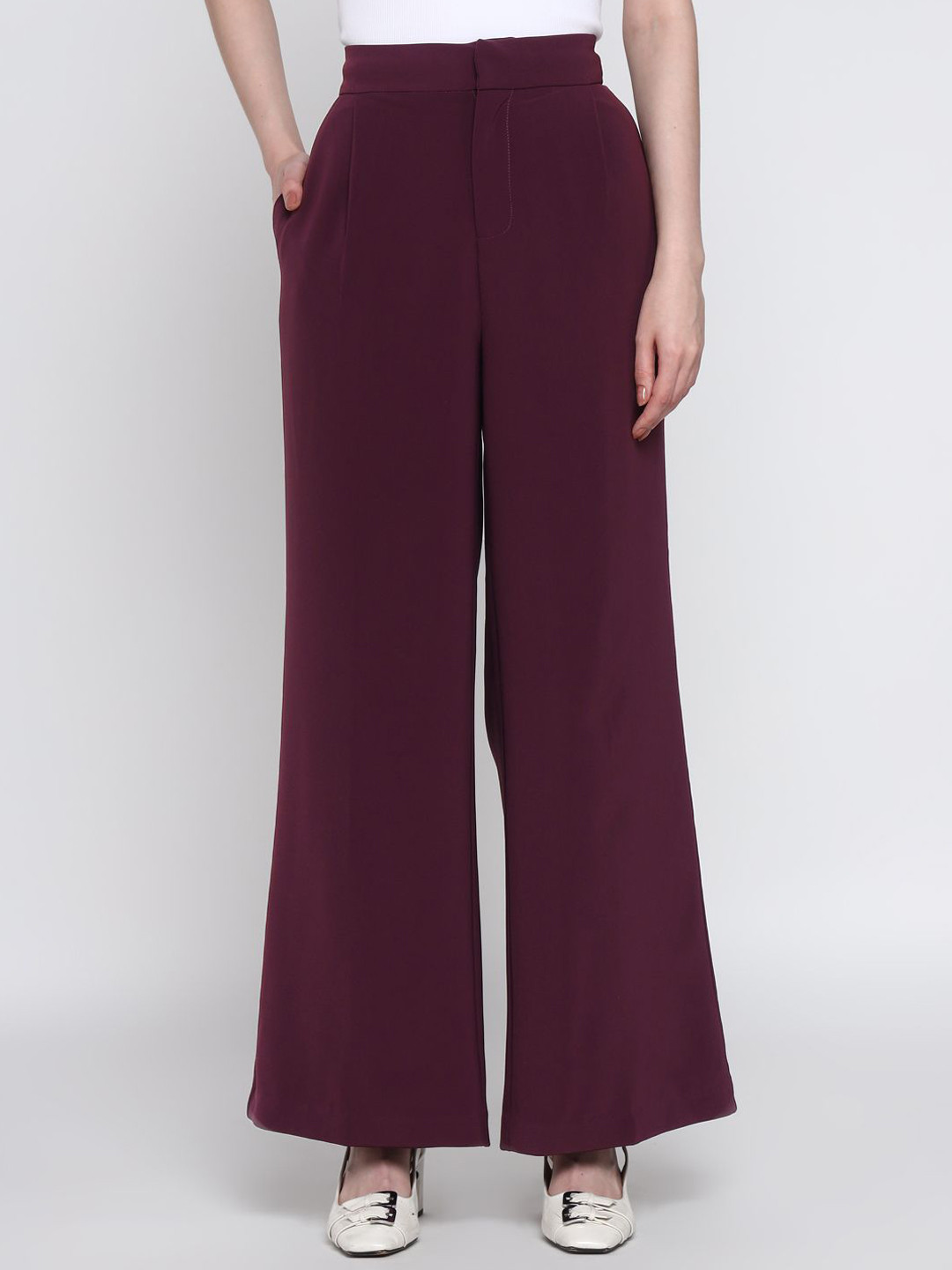 COVER STORY Women Mid-Rise Wide Leg Trousers