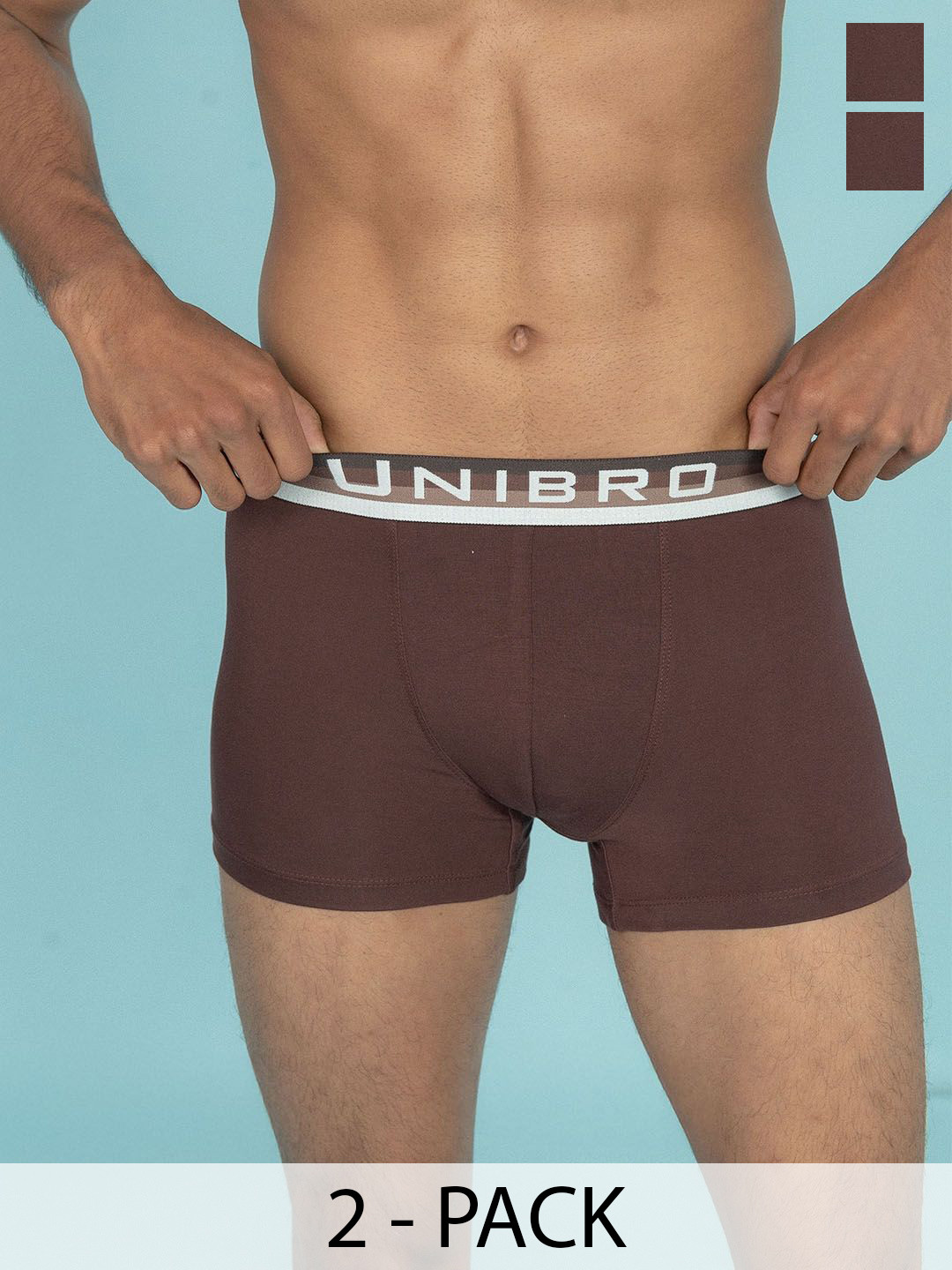 Unibro Pack Of 2 Mid-Rise Trunks TNCL-TRNK-PM6_2P-XL