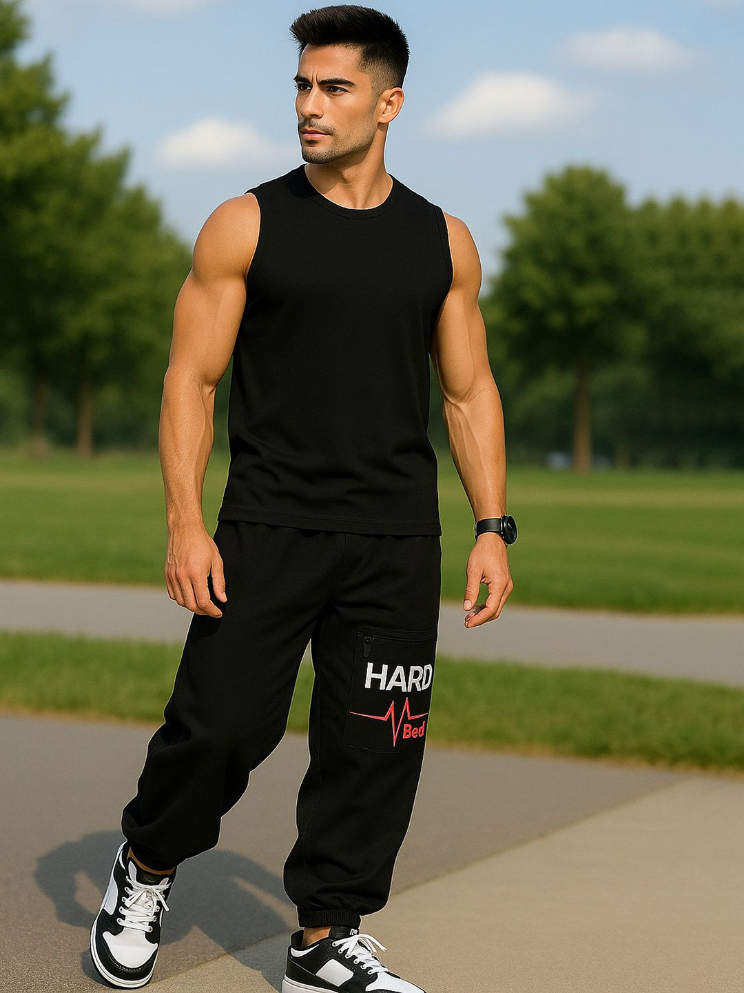 ADAAISTIC Men Straight-Fit Cargo Joggerss