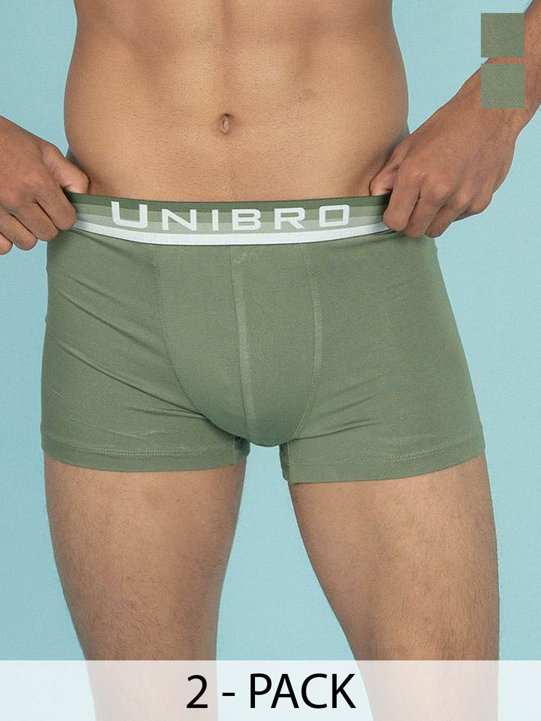 Unibro Pack Of 2 Mid-Rise Trunks TNCL-TRNK-PM4_2P-XL