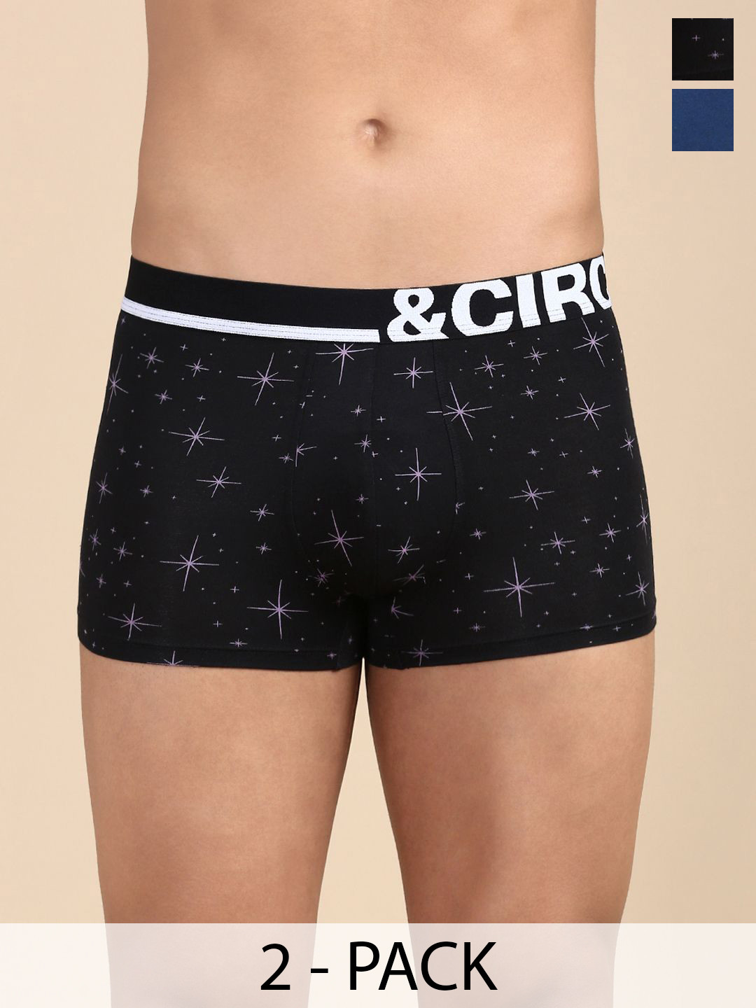 &CIRCUS Pack Of 2 Printed Airsoft Short Trunks