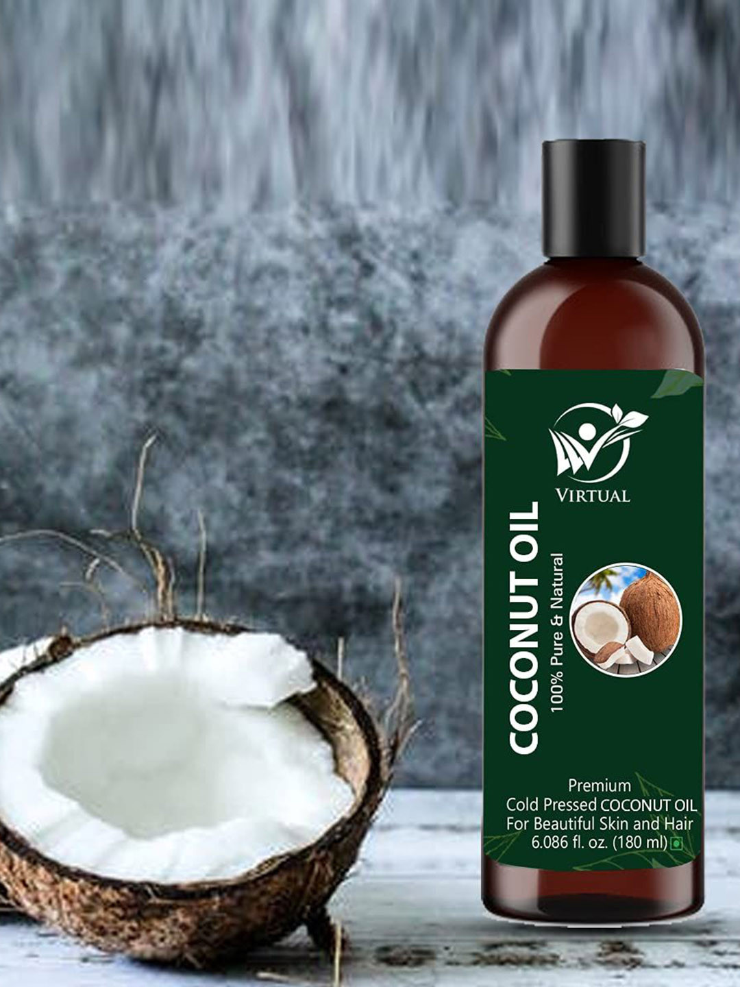 VIRTUAL Cold Pressed Coconut Oil - 180 ml
